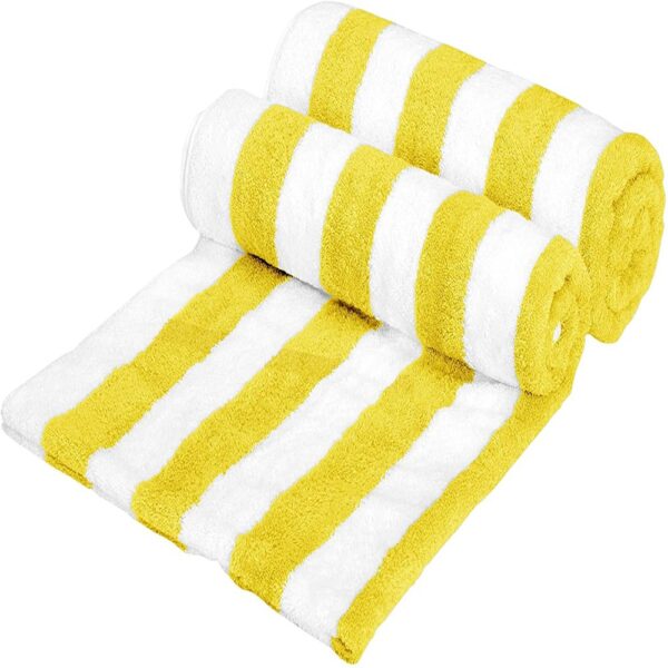 Yellow Stripped Soft Towel