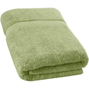 Combed Cotton Olive Green Bath Towel