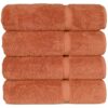 Orange Cotton Pack of 2 B Quality Towels