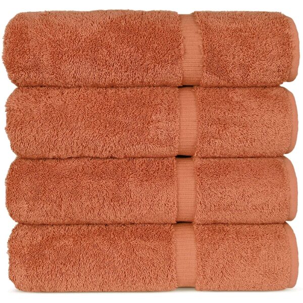 Orange Cotton Pack of 2 B Quality Towels