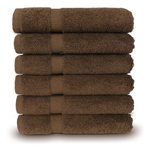 Dark Brown Cotton Towel Set