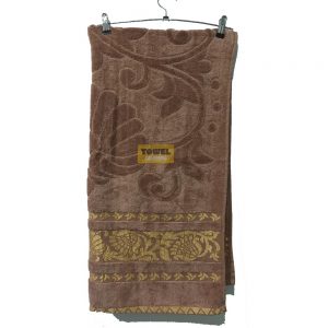 Brown Velvet Texture Towel