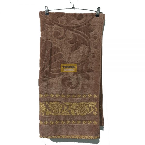 Brown Velvet Texture Towel