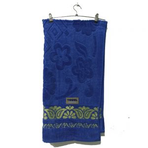 Royal Blue Thick Velvet Soft Towel