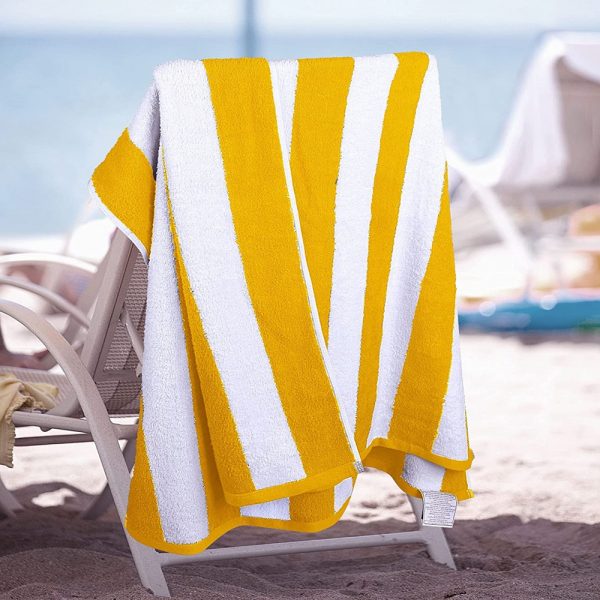 Yellow Water Absorbent Soft Feel Towels for Her