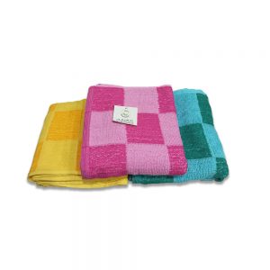 Kids Designer Towel- Chess Ring Spun Soft Cotton Face Medium Size Funky Color Towel- Baumwolle