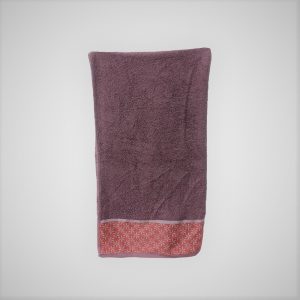 Purple Embroidered Towel