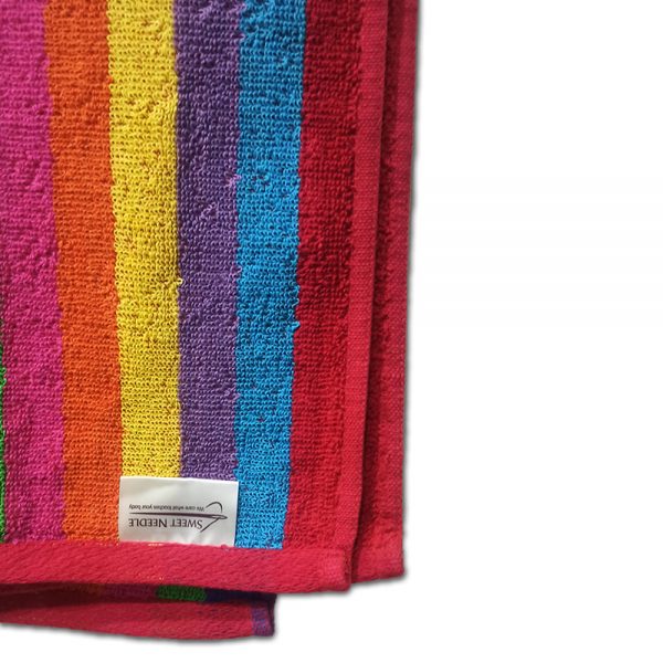 Multi Color Stripped Amazon Branded Towel in Pakistan - Amazon Brands in Pakistan
